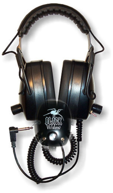 Detector Pro Black Widow Metal Detector Headphones
